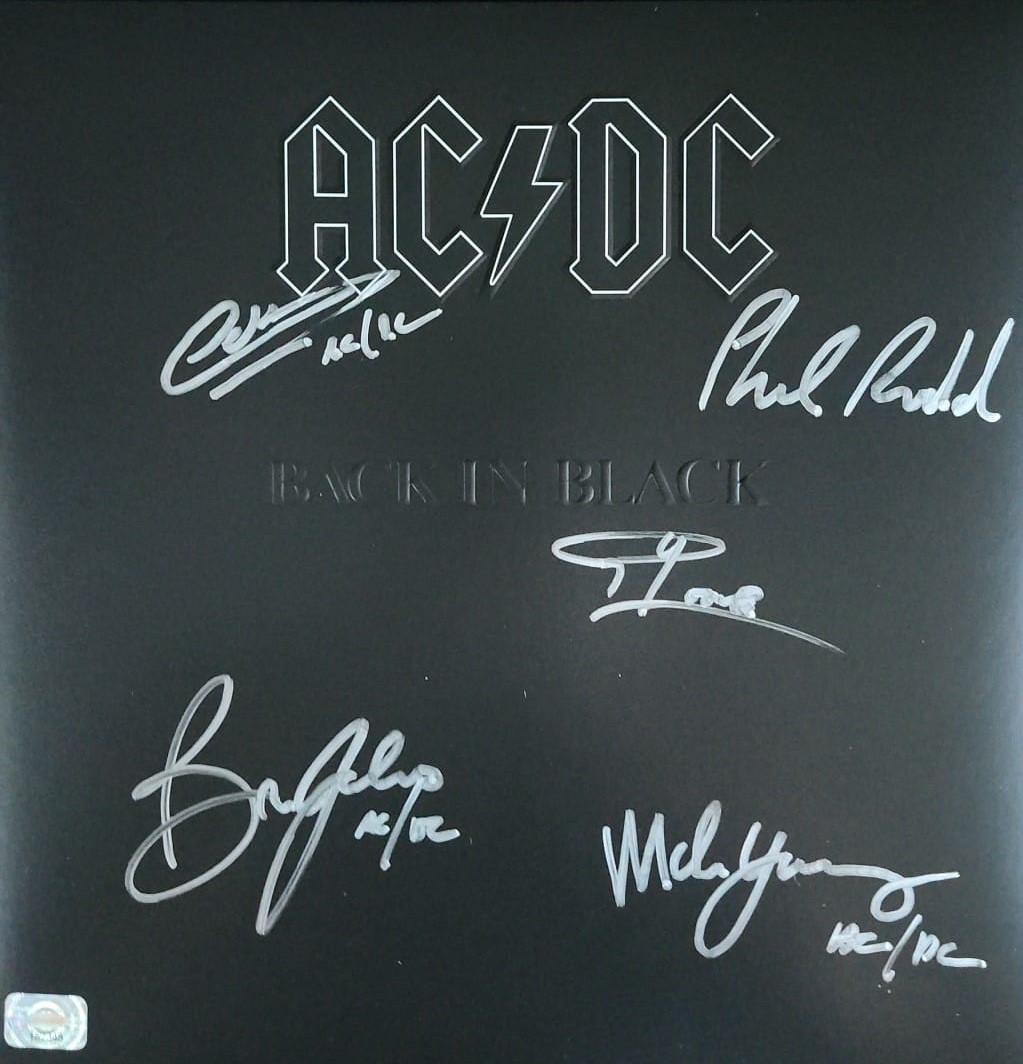 AC/DC Autograph Facts Boston&nbsp;Memorabilia