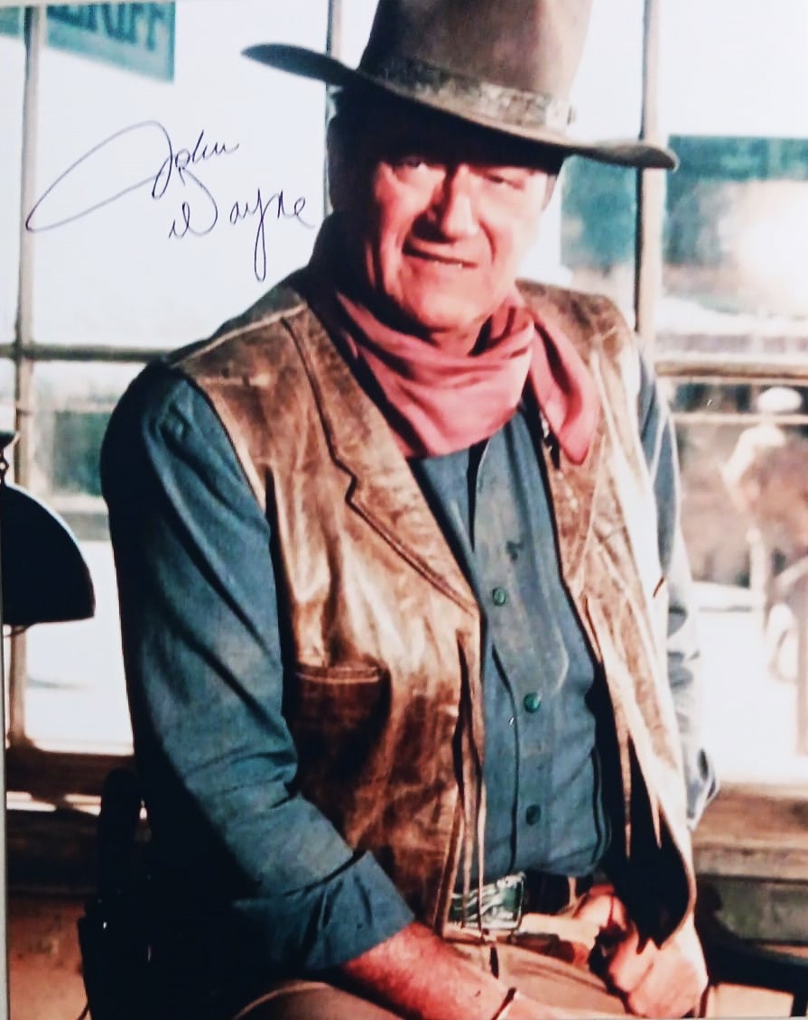 John Wayne Autograph Facts Boston&nbsp;Memorabilia